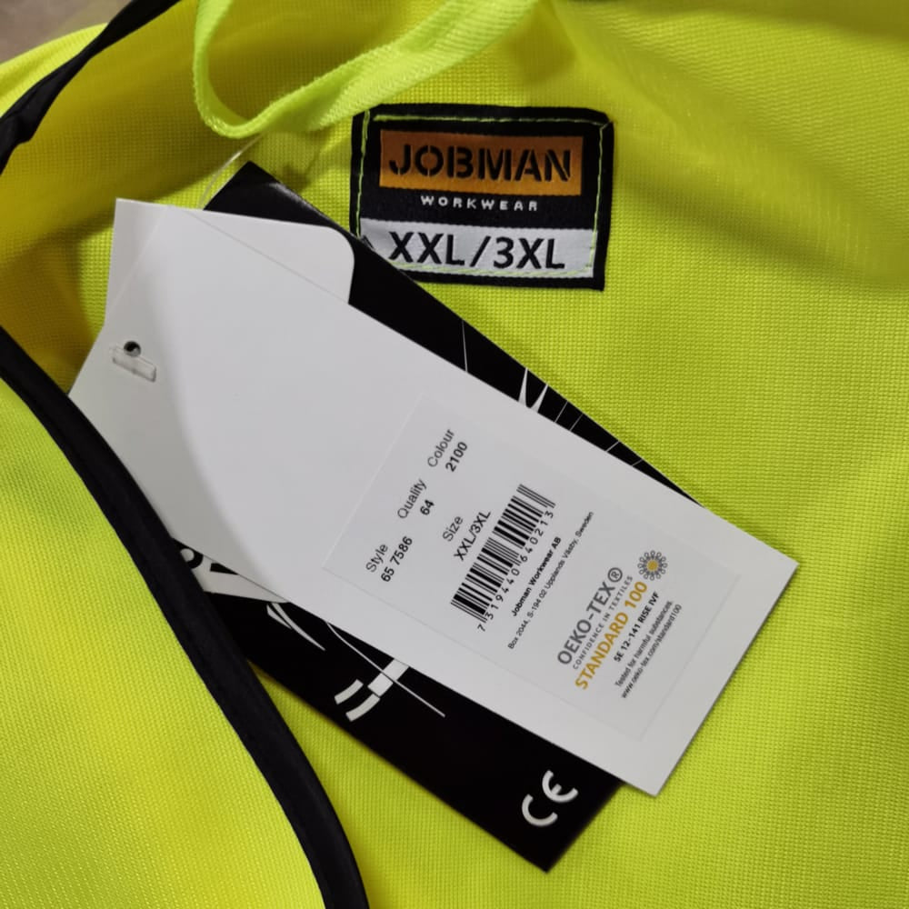 Jobman Workwear Safety Vest (Xxl-3Xl)