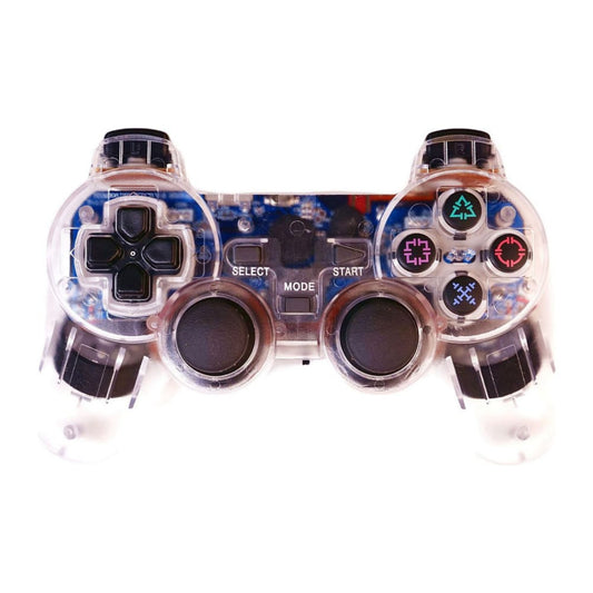 Playstation 2: Controller Wireless (White Transparent)
