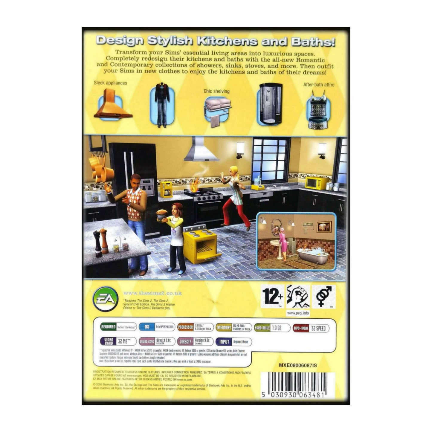 The Sims 2 Kitchen & Bath Interior Design Stuff