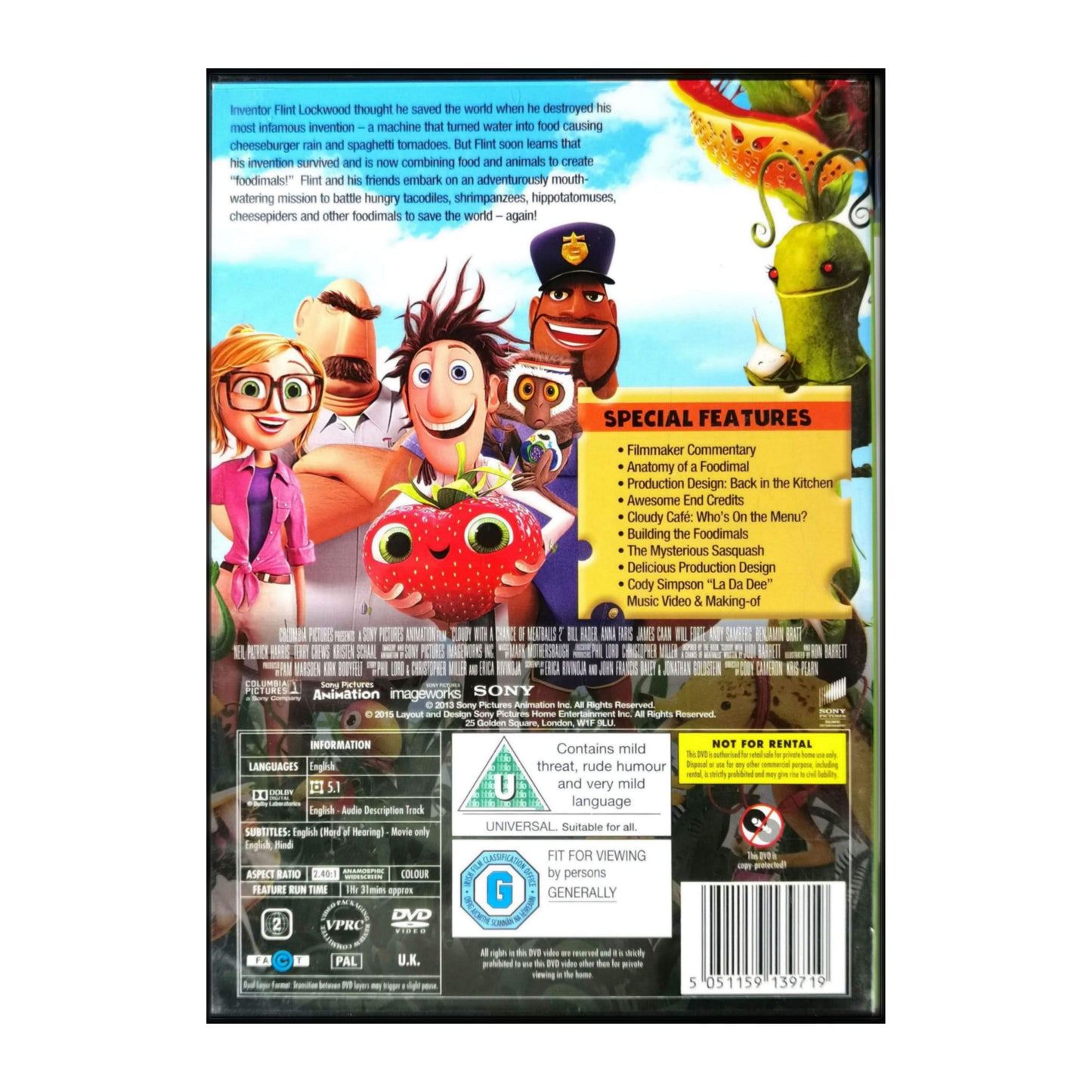 Cloudy With A Chance Of Meatballs 2