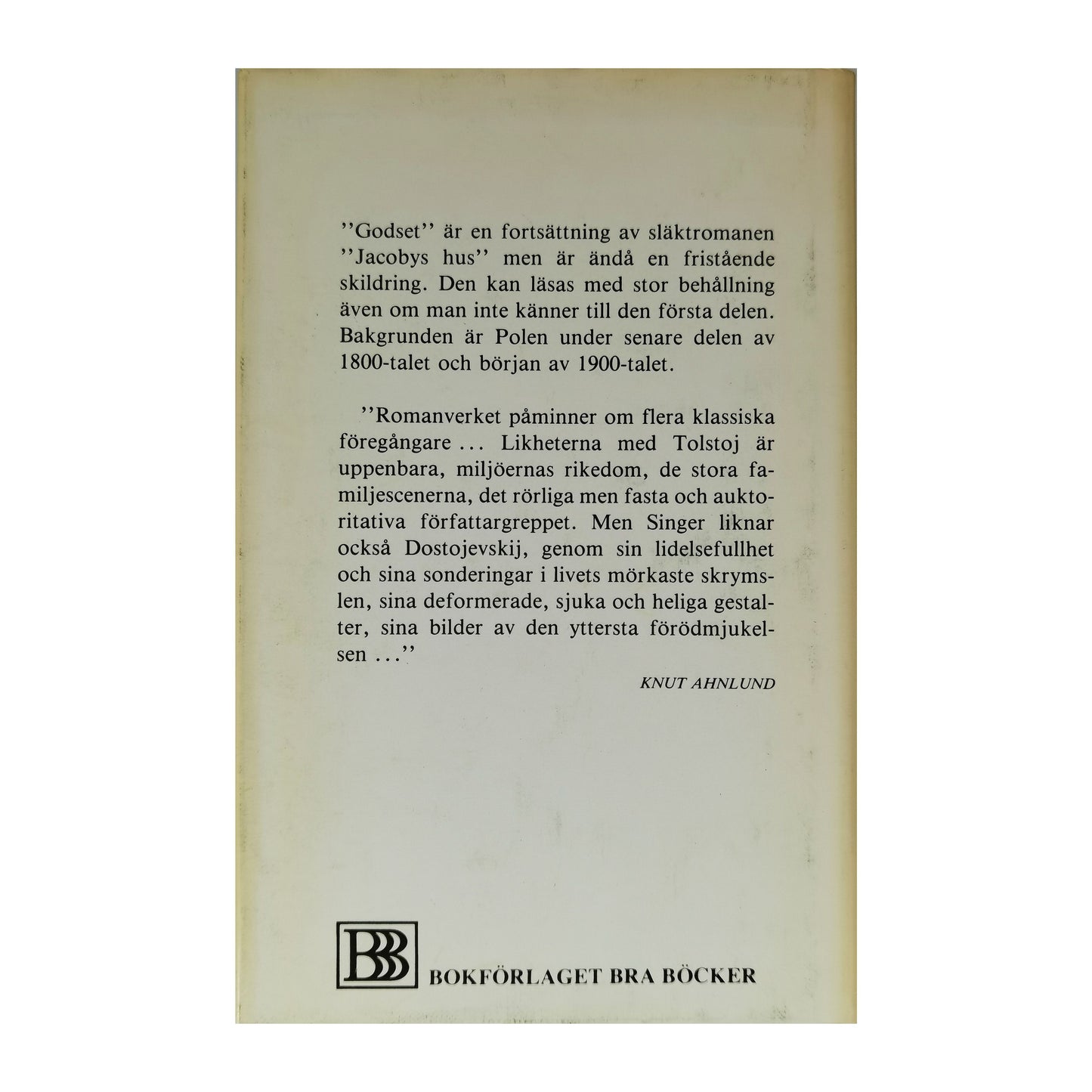 Isaac Bashevis Singer: Godset