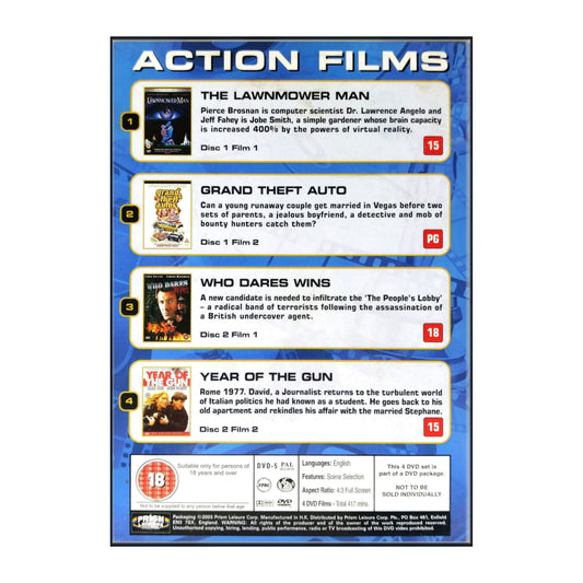 4 DVD Movies: Action Films