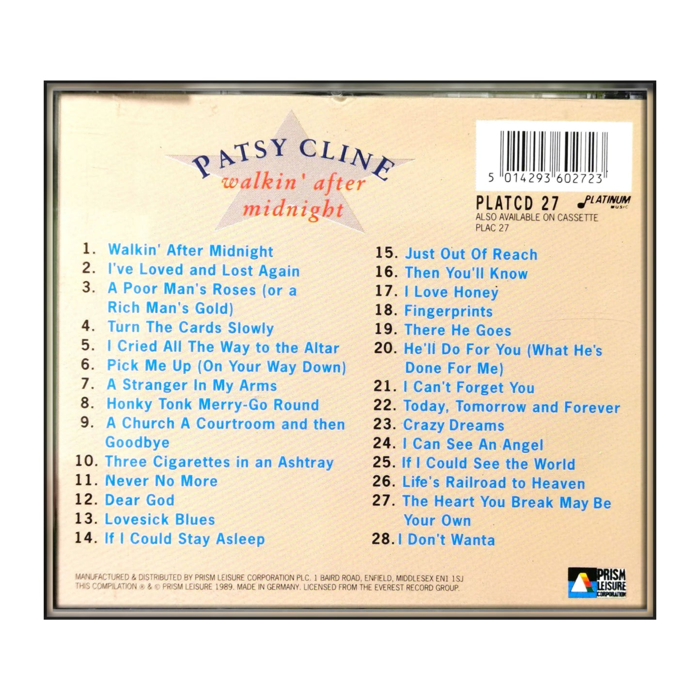 Patsy Cline: Walkin After Midnight