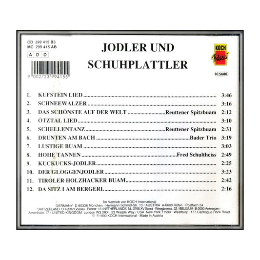 Jodler Und Schuhplattler