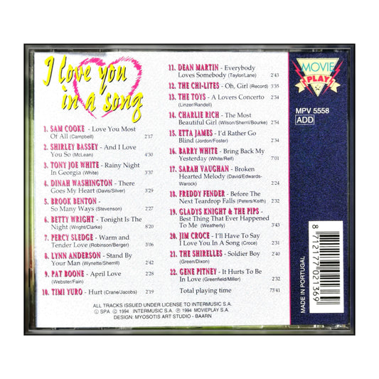 I Love You In A Song