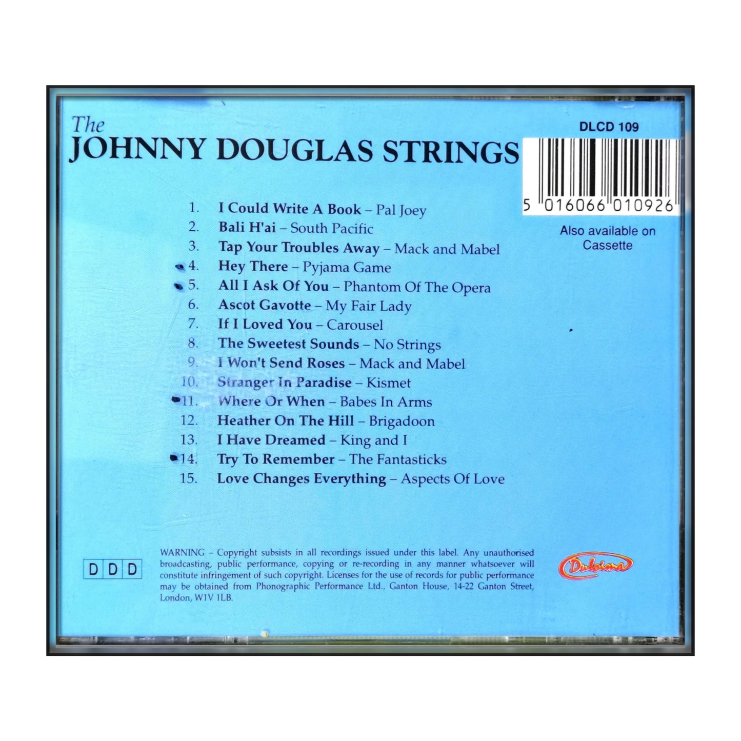 Johnny Douglas: On Stage