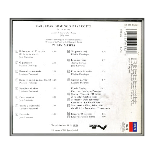 The Three Tenors: In Concert Mehta