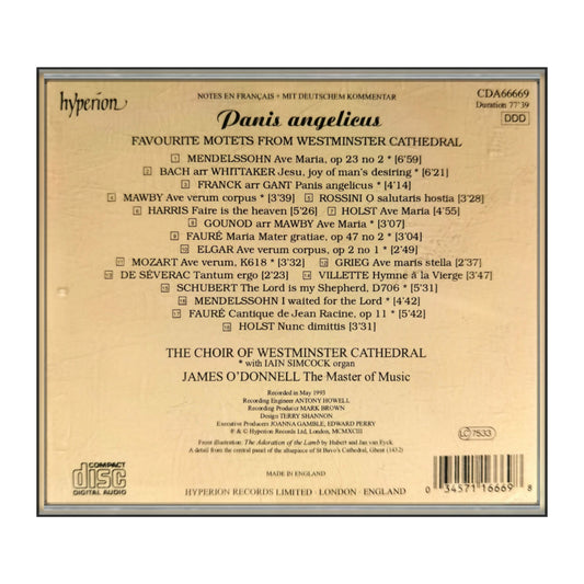 Iain Simcock & James O'Donnell & Westminster Cathedral Choir : Panis Angelicus