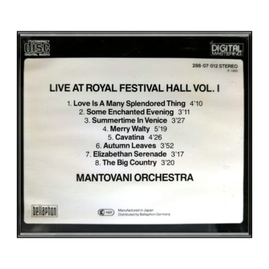 Mantovani Orchestra: Live At Royal Festival Hall 1