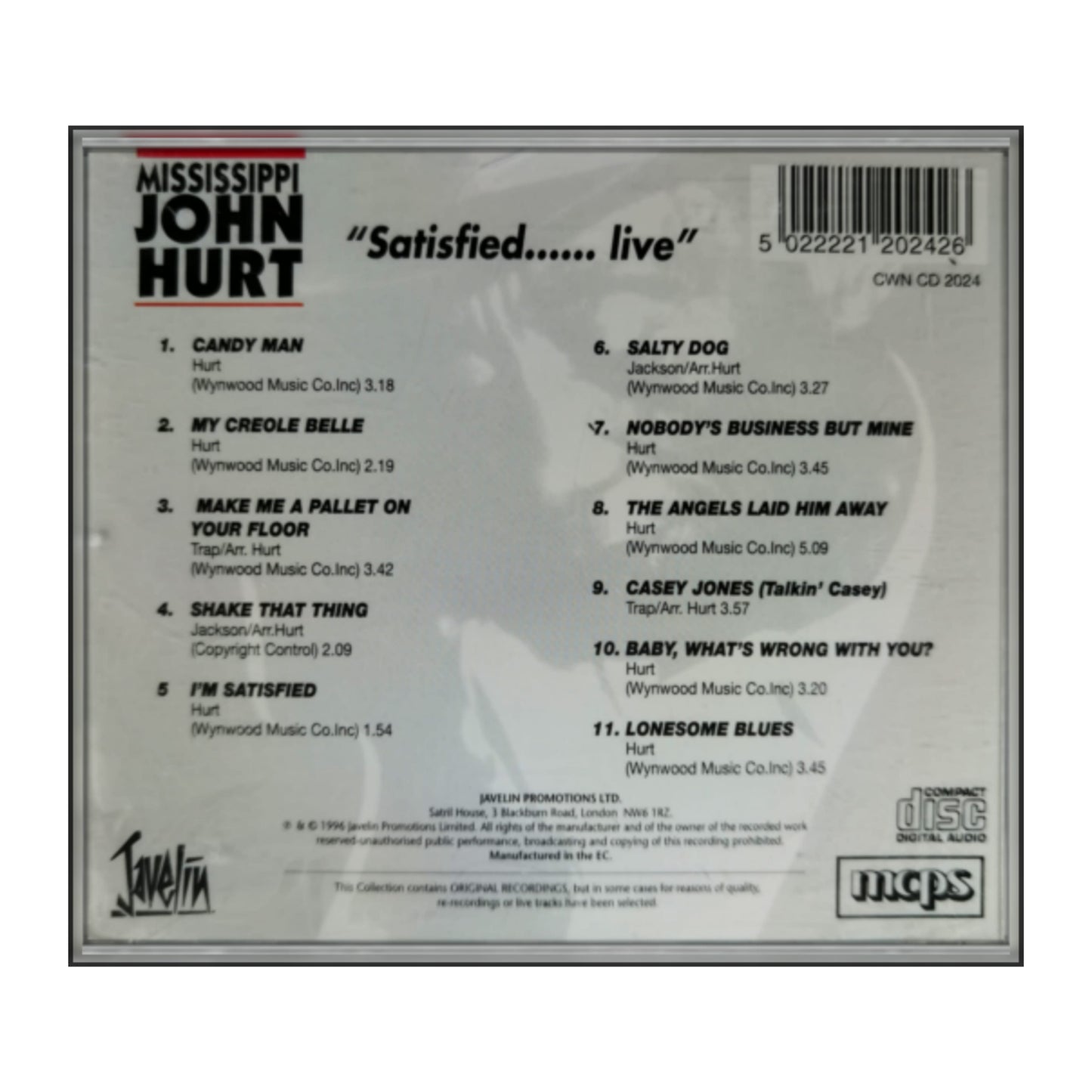 Mississippi John Hurt: Satisfied Live