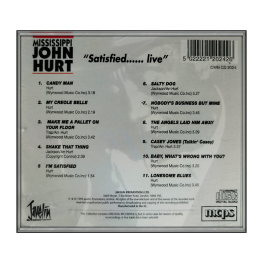 Mississippi John Hurt: Satisfied Live