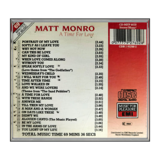 Matt Monro: A Time For Love
