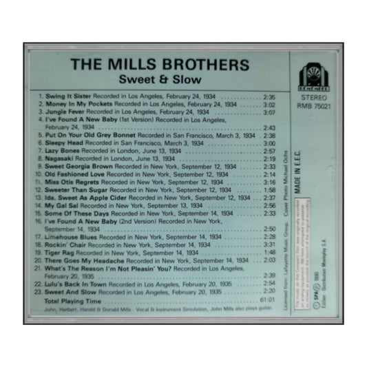 The Mills Brothers: Sweet And Slow