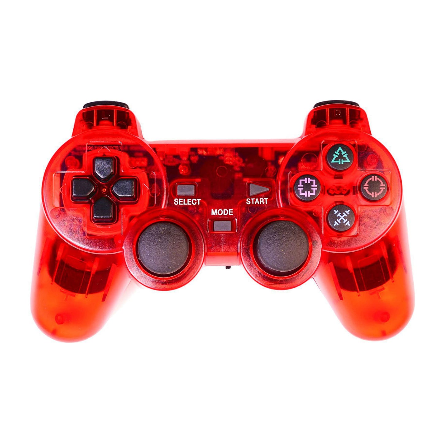 PlayStation 2: Controller Wireless (RED TRANSPARENT)