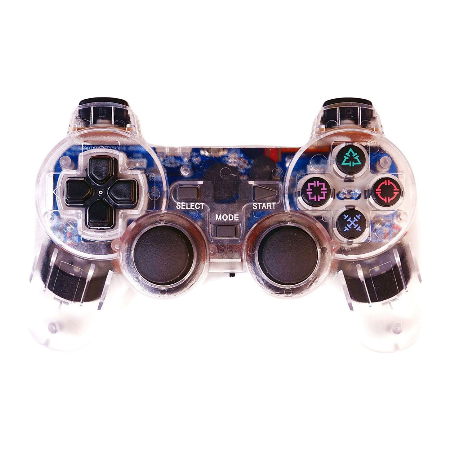 PlayStation 2: Controller Wireless (WHITE TRANSPARENT)