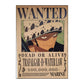One Piece: Wanted Poster Trafalgar D. Water Law 500000000 (420mm x 285mm)