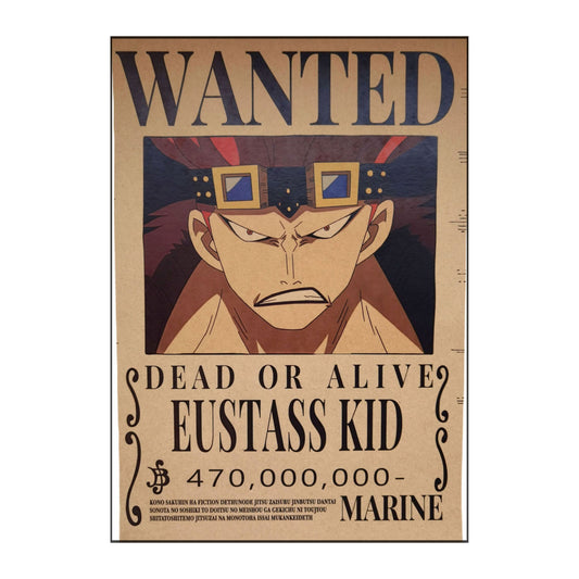 One Piece: Wanted Poster Eustass Kid 470000000 (420mm x 285mm)