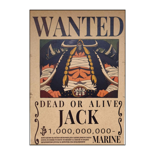 One Piece: Wanted Poster Jack 1000000000 (420mm x 285mm)