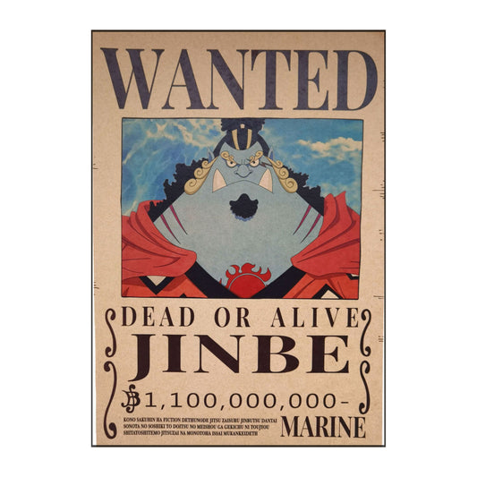 One Piece: Wanted Poster Jinbe 1100000000 (420mm x 285mm)