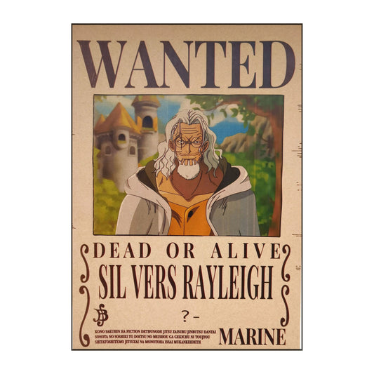 One Piece: Wanted Poster Silvers Rayleigh ? (420mm x 285mm)