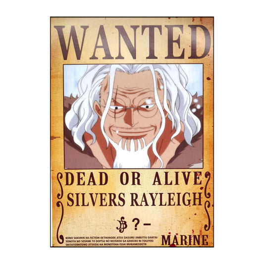 One Piece: Wanted Poster Silvers Rayleigh ? (ART2) (420mm x 285mm)