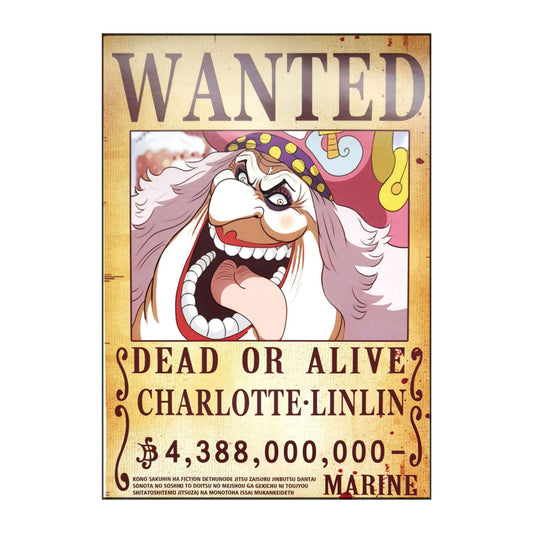 One Piece: Wanted Poster Charlotte Linlin 4388000000 (ART2) (420mm x 285mm)