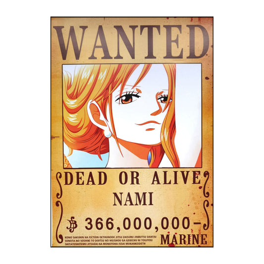 One Piece: Wanted Poster Nami 366000000 (420mm x 285mm)