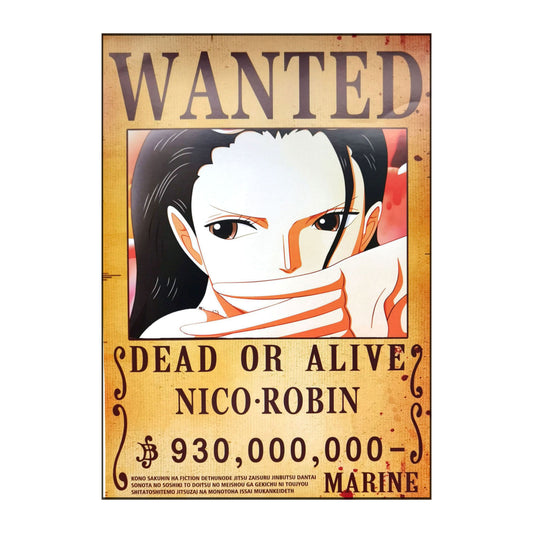 One Piece: Wanted Poster Nico Robin 930000000 (420mm x 285mm)