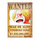 One Piece: Wanted Poster Vinsmoke Sanji 1032000000 (420mm x 285mm)