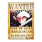 One Piece: Wanted Poster Trafalgar D. Water Law 3000000000 (ART2) (420mm x 285mm)