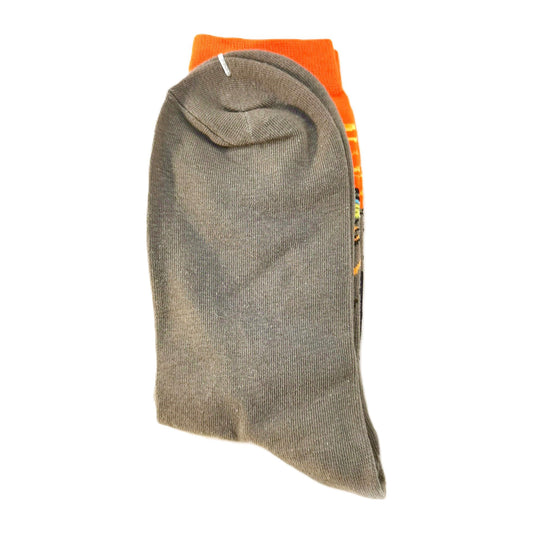 The Scream (M-L) (BROWN) SOCKS