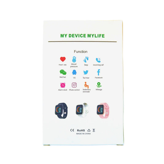 Watch: Smart Bracelet (Silver-White)