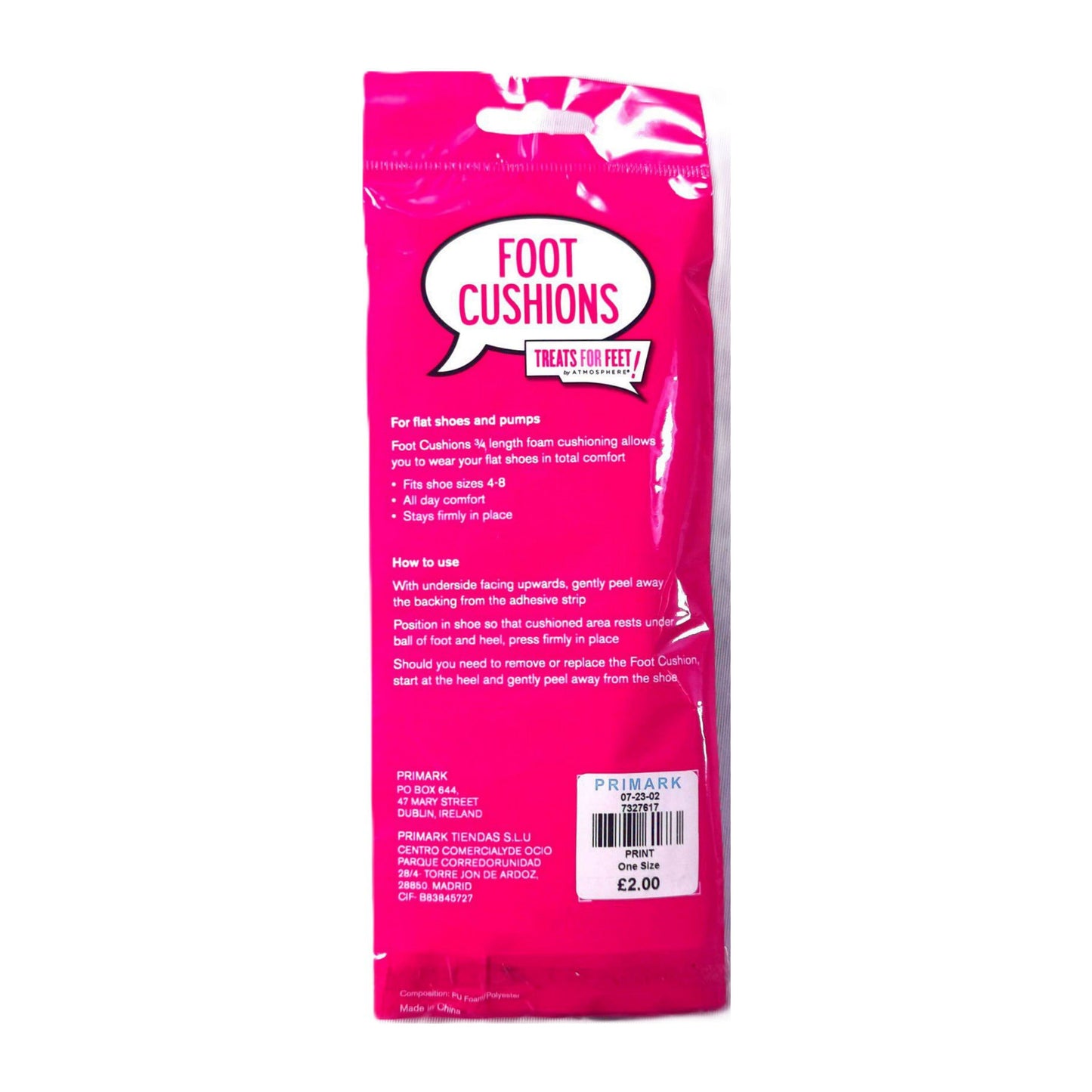 Foot Cushions (4-8) (1PAIR)