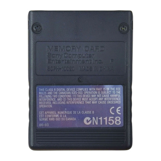 PlayStation 2: Memory Card (8MB) SCPH-10020 06-03 (Black) PS2 Sony