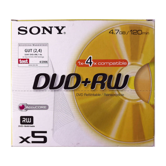 DVD+RW (4.7GB) ( x5 ) Sony