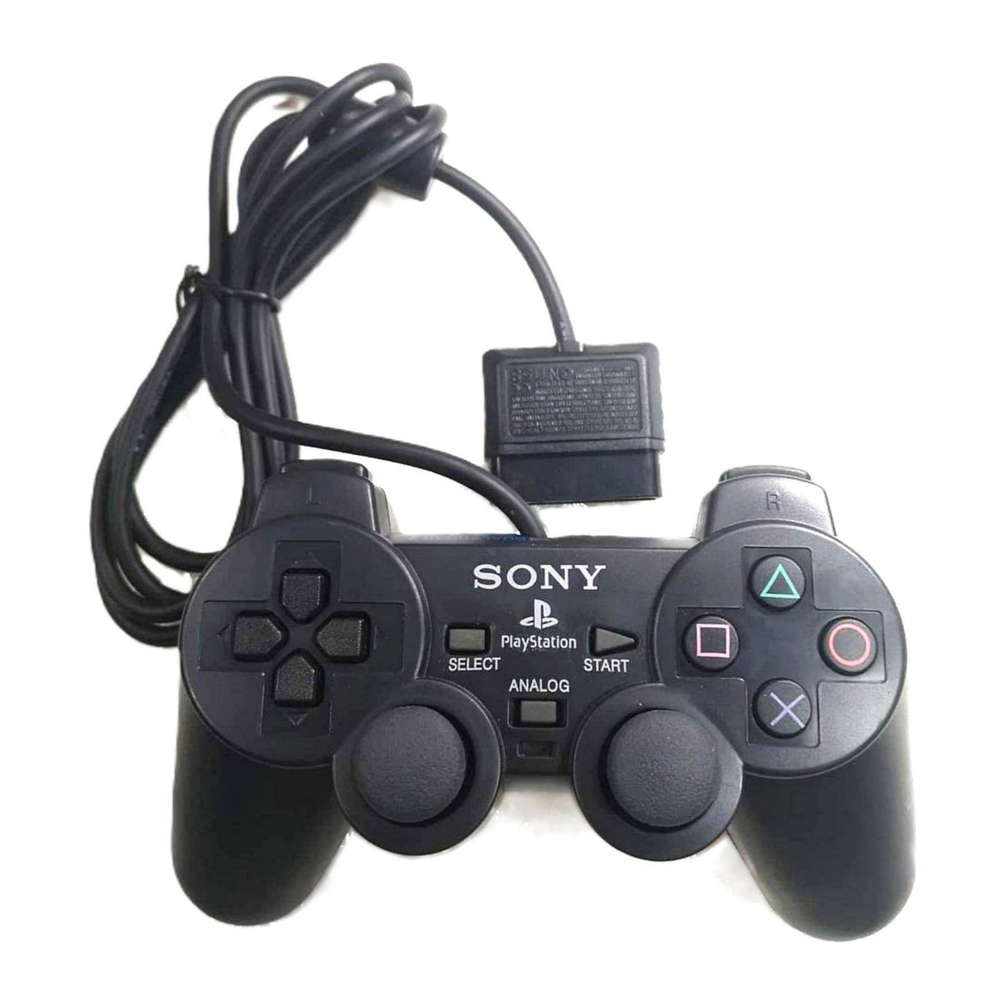 PlayStation 2: Controller Wired (Black) PS2
