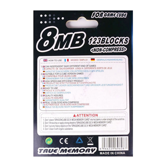 Nintendo GC: Memory Card (8MB) (Black)