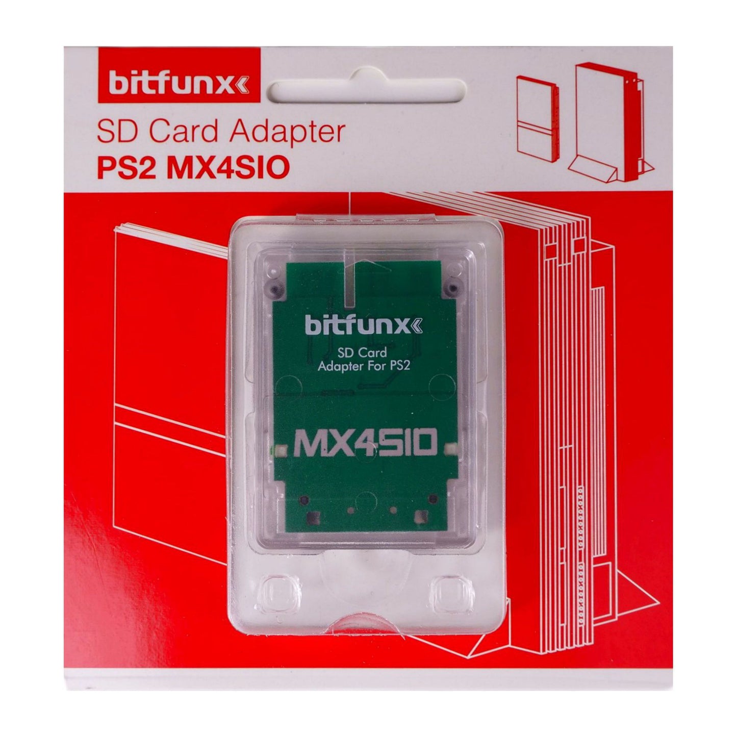 PlayStation 2: Memory Card TF Adapter (WHITE TRANSPARENT)