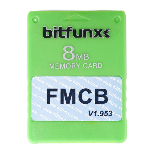 PlayStation 2: Memory Card (8MB) FMCB V1.953 (Green) PS2