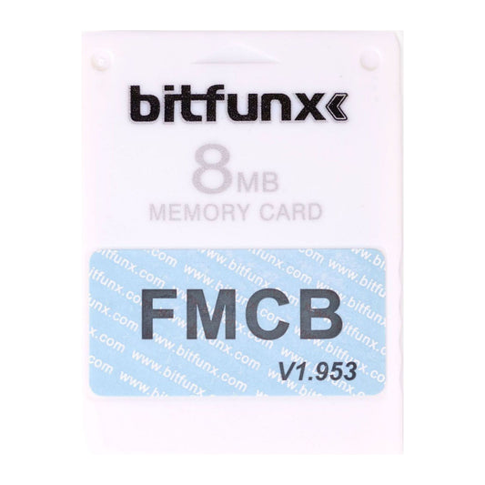PlayStation 2: Memory Card (8MB) FMCB V1.953 (White) PS2