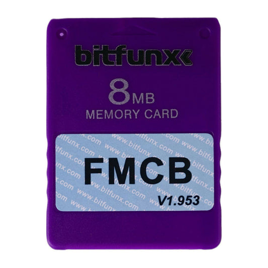 PlayStation 2: Memory Card (8MB) FMCB V1.953 (PURPLE) PS2