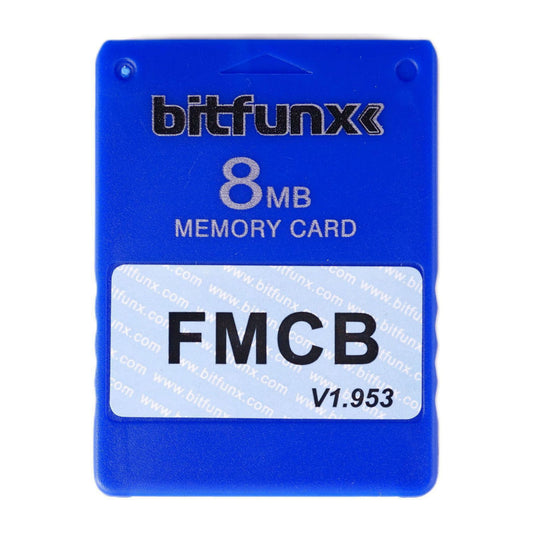 PlayStation 2: Memory Card (8MB) FMCB V1.953 (Blue) PS2