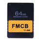 PlayStation 2: Memory Card (64MB) FMCB V1.966 (Black) PS2