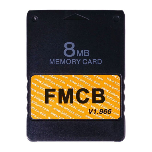 PlayStation 2: Memory Card (8MB) FMCB V1.966 (Black) PS2