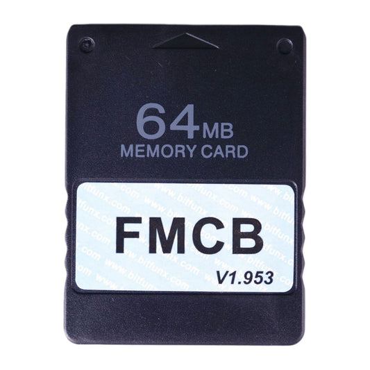 PlayStation 2: Memory Card (64MB) FMCB V1.953 (Black) PS2