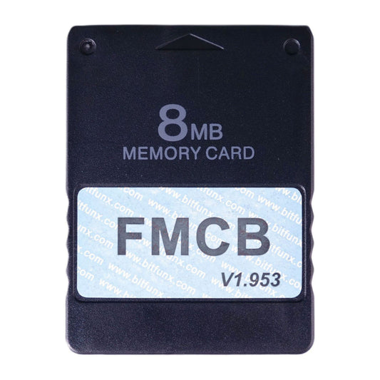PlayStation 2: Memory Card (8MB) FMCB V1.953 (Black) PS2