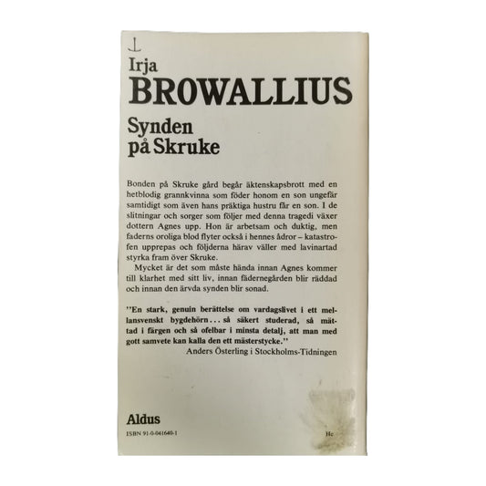 Irja Browallius: Synden På Skruke