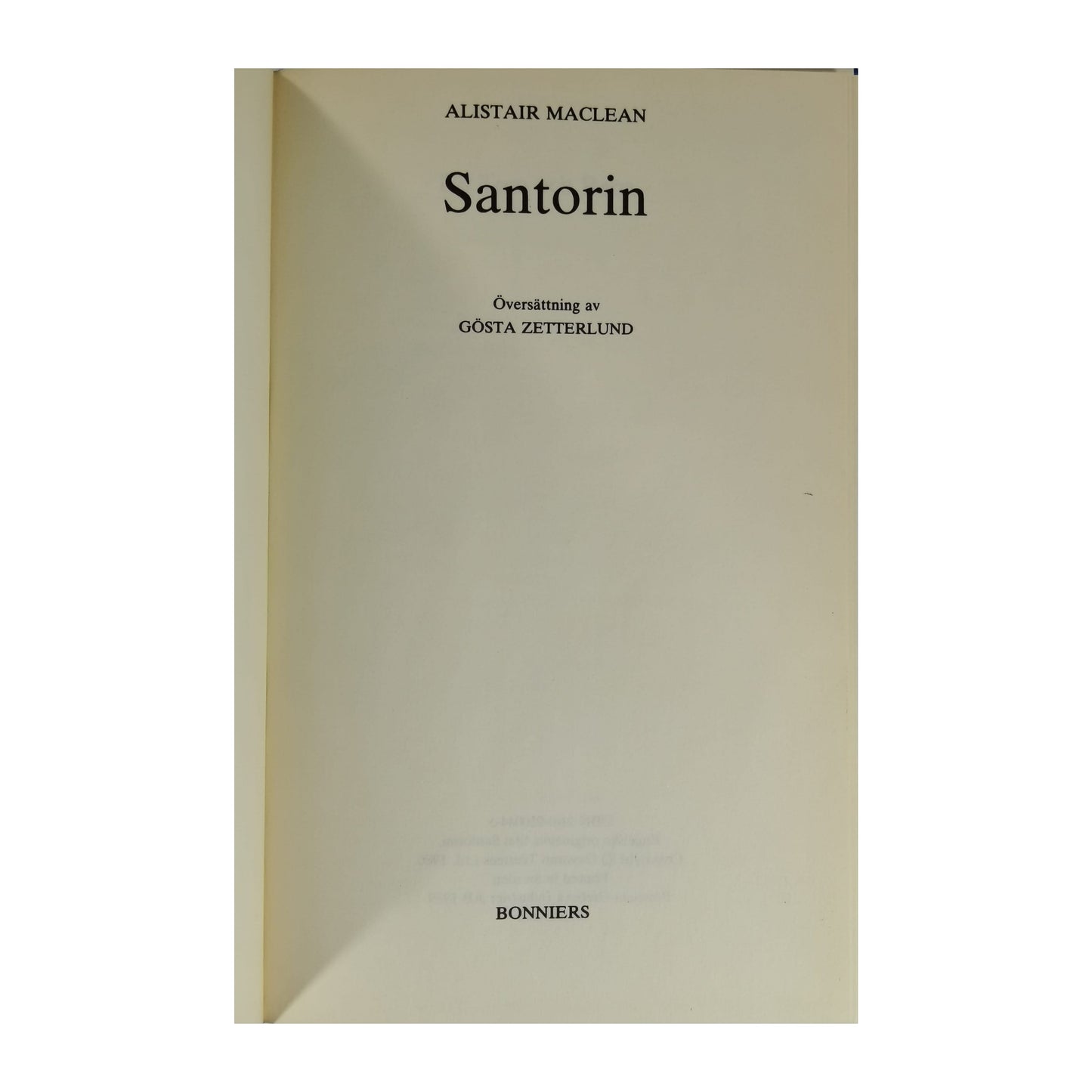 Alistair Maclean: Santorini