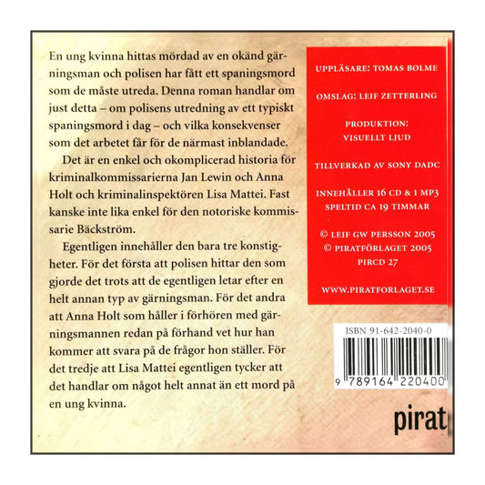 Leif G. W. Persson: Linda Som I Lindamordet