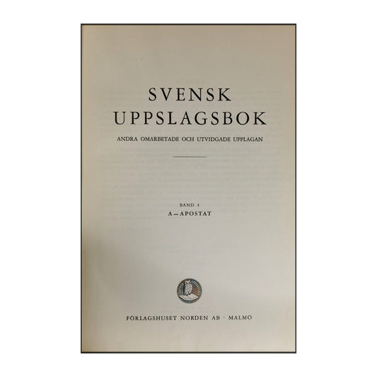 Svensk Uppslagsbok 1